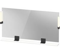 Espejo Duravit Sivida, negro diamante mate, 1330x36x650mm, luz superior, interruptor sensor, conexión a la red, SV74250BD180000, Color: Blanco Mate