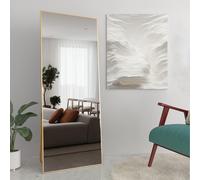 Espejo Elegante de Larga Alcance con de Aleación de Aluminio, Diseño Rectangular Vertical de 65"x24" para Dormitorio, Vestidor o Peluquería - en la Pared o , Decoración de Espejo