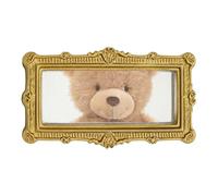 Espejo en miniatura para casa de muñecas, muebles de resina, espejo en miniatura, para manualidades, objetos de arte, pared, superficie de mesa, dormitorio, tocador, casa de juguetes y presentaciones