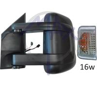 Espejo Espejito Ret Ele Citroën Jumper 06 14 SX Negro DOP Vetr Brazo Largo 16W