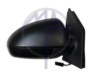 ESPEJO ESPEJITO RETROVISOR ELE SMART FORTWO 2007 A 2015 DX NEGRO TERM 5PIN