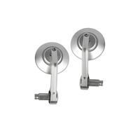 Espejo Extremo Manillar 22 mm 7/8 "Universal Motorrad Bar End Rückspiegel Rückansicht Griff Seitenspiegel CNC Plata Espejos Moto