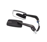 Espejo Extremo Manillar Moto Bicicletas Métricas Para Motocicleta Pour Cruiser Chopper Para Espejo Retrovisor De Calle 8mm Y 10mm Con Luz LED