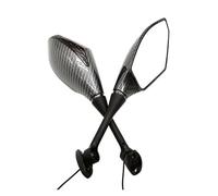 Espejo Extremo Manillar Moto Espejo Retrovisor De Señal Giro Integrado Para Motocicleta Con Luz Led Universal Para Bicicleta Calle Piezas De Repuesto(Dark Grey)