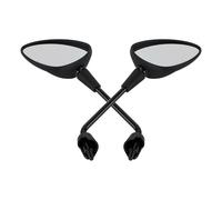 Espejo Extremo Manillar Moto Para Piaggio Para Vespa Sprint 50 125 150 Primavera Izquierda Derecha Para M8 Espejo Retrovisor De Motocicleta Largo/corto(Short black)