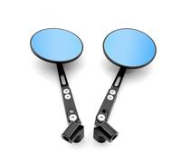 Espejo Extremo Manillar para Bicicleta De Calle Scooter Bicicleta Eléctrica Espejo Redondo Espejos Motocicleta Universales 8mm 10mm Visión HD De Aluminio Ajustable Espejos Moto