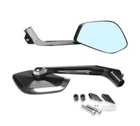 Espejo Extremo Manillar para C 400 GT C400 GT C400GT 2018-2025 22 Espejo Plegable De Gran Angular para Motocicleta CNC Espejo Retrovisor Antideslumbrante Aluminio Espejos Moto(B Blue Lenses)