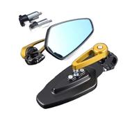 Espejo Extremo Manillar para Surron para Luz para Bee S para X 7/8 "22mm Espejo Retrovisor De Motocicleta Espejo Retrovisor Retro Redondo Si Espejos Moto(Yellow)