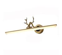 Espejo Faro Punch Led Baño Vestuario Lámpara Luz Espejo Lámpara de Pared Luz Del Gabinete Del Espejo Nórdico Lámpara de Baño/Gold