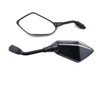 Espejo final Espejo Retrovisor Lateral Universal Motocicleta, Con Luz Para Yamaha Para MT 07 09 Para XSR 700 Para XSR900 Para FZ1 Para VOGE(Carbon fiber color)