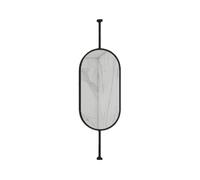 Espejo Giratorio Ovalado De Pared Con Barra For Colgar, Maquillaje Techo