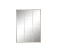 ESPEJO HIERRO CRISTAL 90X1X120 VENTANA BEIGE