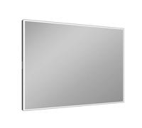 Espejo iluminado Schneider GLOW HCL, iluminación LED perimetral, 1300x760mm, 166.330.01.4101, Color: Negro mate con sistema de sonido