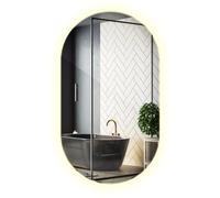 Espejo Iluminado sin Marco 40x70 cm LED Neutro | Forma Ovalada Elegante | Estilo contemporáneo para Cualquier Espacio | Instalación Sencilla