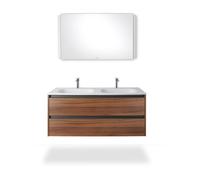 Espejo Ketho.2 de Duravit, campos de luz LED laterales, 1200x700x33 mm, con función de atenuación, con interruptor de sensor, K27074000000100, Versión: con calefacción de espejo