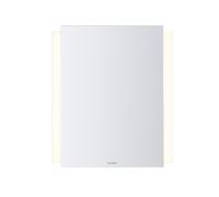 Espejo Ketho.2 de Duravit, campos de luz LED laterales, 600x700x33 mm, con función de atenuación, con interruptor de sensor, K27071000000100, Versión: con calefacción de espejo