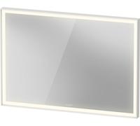 Espejo L-Cube de Duravit con iluminación, angular, 1000x700x67mm, aluminio blanco mate, LC7382018180100, Versión: con calefacción de espejo