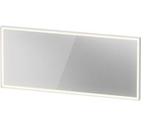 Espejo L-Cube de Duravit con iluminación, angular, 1600x700x67mm, aluminio blanco mate, LC7385018180100, Versión: con calefacción de espejo