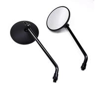 Espejo lateral ajustable Espejo Trasero Aleación Aluminio Motocicleta Espejo Lateral Universal 10M Para CFMOTO Para CM 250 500 Para Aprilia Para Pegaso 650(Negro)