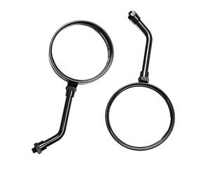 Espejo lateral ajustable Espejos Retrovisores Motocicleta 8/10MM Para Aprilia Para Pegaso 650 Para SR 50 Para Tuono Para ER6 Para ER6F Para VERSYS 650 1000(Black-short pole)
