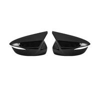 Espejo lateral carcasa 2 uds tapa de la cubierta del espejo negro para CX-3 16-19 CX-5 2015 2016 puerta ala automática lateral carcasa exterior retrovisor
