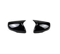 Espejo lateral carcasa Para 2015-2021 Cubierta Espejo Retrovisor Lateral Coche Tapa Ala Carcasa Puerta Exterior Embellecedor ABS Fibra Carbono/negro Brillante