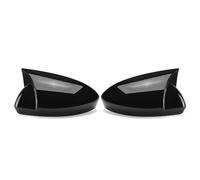 Espejo Lateral Carcasa Para Clio 5 Mk5 2019-2025 Cubierta Espejo Retrovisor Lateral Coche Tapa Ala Accesorios Vista Trasera Puerta Exterior(Glossy Black)