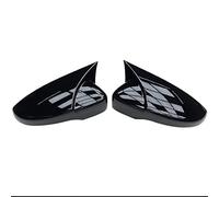Espejo Lateral Carcasa Para Jetta MK6 Para Passat B7 Para Beetle CC Para Tapas Espejo Eos Cubierta Retrovisor Lateral Coche 1 Par(Pair black)