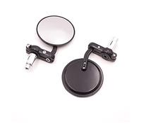 Espejo lateral Compatible con KAWASAKI Z1000 Z 750 Para ER-6F Para ER-6N Espejo Retrovisor Motocicleta Scooter Motocross Espejos Retrovisores 360 Rotación Espejo Elipse Redondo(4)