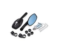 Espejo Lateral De Aluminio Para Motocicleta, Espejo Retrovisor De Cristal Azul Para R6 YZF-R6 FZ16 TMAX500 TMAX-500 XT600 2021(Black)