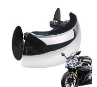 Espejo lateral de la motocicleta - Espejo retrovisor de ángulo completo gran angular | Soporte ajustable para manillar Deportes Carretera Scooter
