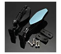 Espejo lateral de moto Espejos Retrovisores Laterales Izquierdo Y Derecho Para 250 500 ZX6 ZX7 ZX9 ZX10 ZX12 Espejos Retrovisores Negros Para Manillar Motocicleta