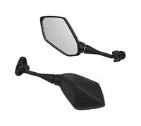 Espejo lateral de moto Para NINJA 250 300 500 Espejos Traseros De Extremo De Barra De Motocicleta Espejo De Marcha Atrás Izquierdo Y Derecho Carbono Negro(Carbon Fiber)