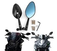 Espejo lateral de motocicleta universal 10mm 8mm espejo retrovisor de motocicleta -Negro (Estilo B)