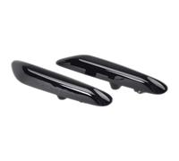 Espejo Lateral Indicador Para BMW Para Serie 3 2007-2012 E46 E36 E60 E61 E90 E91 E92 E93 X1 E84 Luz Intermitente Lateral Dinámica LED Secuencial(Dynamic Smoked Black)