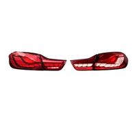 Espejo Lateral Indicador Para BMW Para Serie 4 F32 F36 Luz Trasera LED 2013-2019 Luces Señal Giro Secuenciales Dinámicas DRL(Red 2)