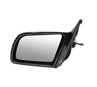 Espejo lateral izquierdo del conductor VL1018 sin pintar negro manual de vidrio exterior de repuesto compatible con Opel Vectra A 1988 1989 1990 1991 1992 1993 1994 1995