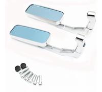 Espejo lateral moto Espejo Retrovisor Rectangular De 8mm/10mm Para CB1000R Shadow Compatible con Suzuki, Accesorios Modificados Para Motocicleta Cromados 7/8 "y 22mm