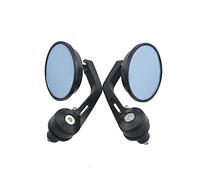 Espejo lateral motocicleta Manillar Extremo Espejo Redondo 7/8 "manillar Aleación De Aluminio motocicleta Calle Bicicletas Espejos Retrovisores