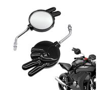 Espejo lateral para motocicleta, 1 par de espejos retrovisores giratorios de victoria, visión clara y ajustable, piezas decorativas únicas que se adaptan a los entusiastas de la bicicleta durante el