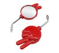 Espejo lateral para motocicleta, 1 par de espejos retrovisores giratorios de victoria, visión clara y ajustable, piezas decorativas únicas que se adaptan a los entusiastas de la bicicleta durante el