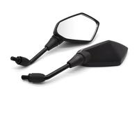 Espejo Lateral Para Motocicleta, Espejos Retrovisores De Cristal Blanco De Fibra De Carbono Para R6 YZF-R6 Yzf-r6 Fz16 TMax500 Tmax-500 XT600(ABS Plastic Black)