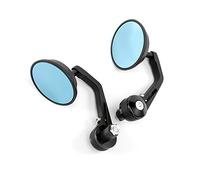 Espejo lateral universal para moto 7/8 '' 22 mm Espejo de extremo de manillar redondo (Color A)