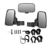Espejo lateral, UTV ATV, kit combinado de espejo retrovisor lateral central y trasero apto para Commander Arctic Cat Wildcat