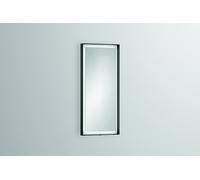Espejo LED Alape SP.FR375.S1, rectangular, ancho: 375mm, alto: 800mm, fondo: 40mm, regulable, 6740001899, Color: Negro Mate