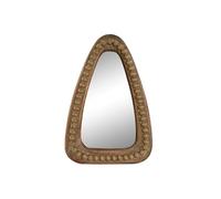 ESPEJO MADERA 24X4X35 BOLAS MARRON