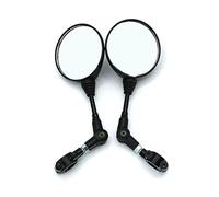 Espejo Manillar 2 Uds. Espejo Retrovisor Plegable Redondo De 10mm Para Patinete Espejo Retrovisor Para Motocicleta Accesorio Mejorado Piezas De Espejo Retrovisor