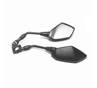 Espejo Manillar 2 Uds Universal Negro Motocicleta 7/8 ''22mm Manillar Espejos Retrovisores Laterales Dirt Bike Espejo Retrovisor De Motocicleta Accesorios De Actualización