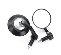 espejo manillar Accesorios Motocicleta Espejos Retrovisores Universales Para Manillar De Bicicleta Tranvía Todo Terreno Espejo Lateral Cristal 95MM(Silver)