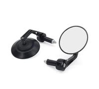espejo manillar Accesorios Para Motocicleta Espejos Retrovisores Universales Manillar Espejo Lateral Cristal 95MM(Black)